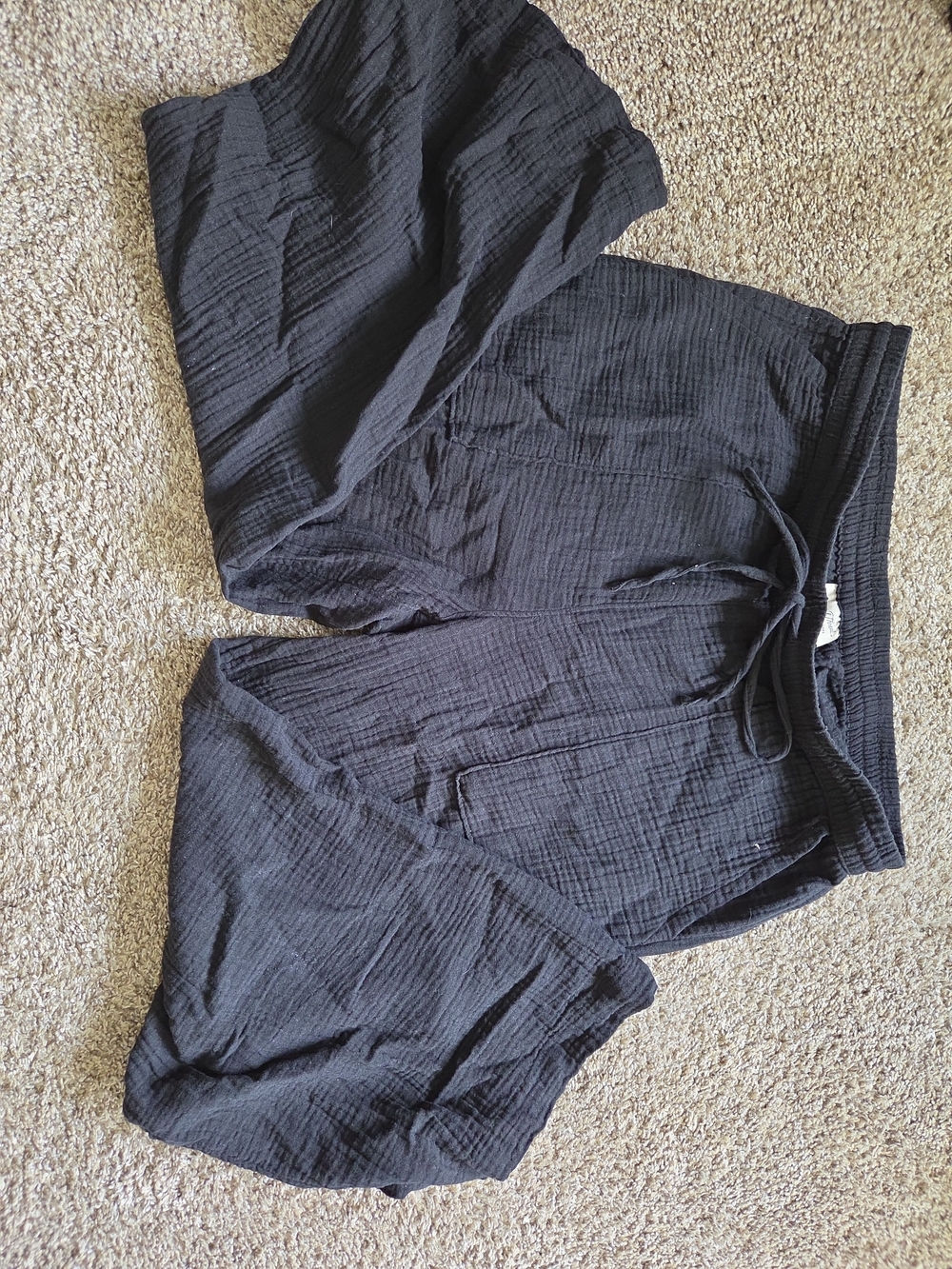Universal Thread Wide Leg Black Cotton Large Pants
